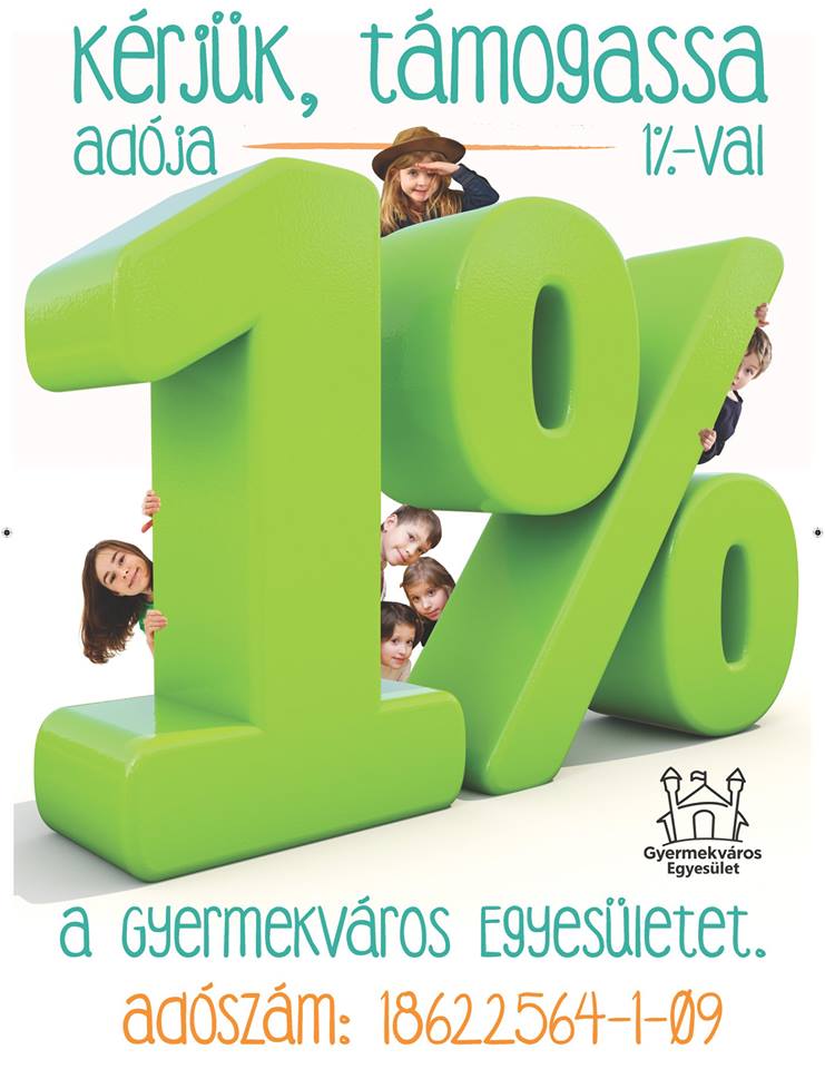 Kérjük, támogassa adója 1%-val a Gyermekváros Egyesületet